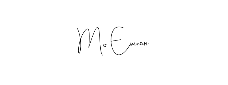 Create a beautiful signature design for name Mo Emran. With this signature (Andilay-7BmLP) fonts, you can make a handwritten signature for free. Mo Emran signature style 4 images and pictures png