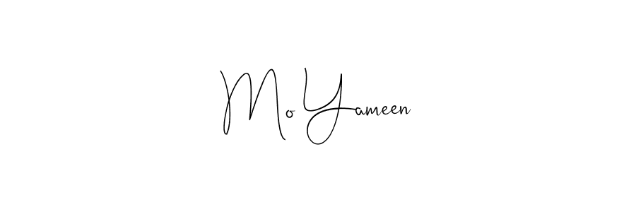 Design your own signature with our free online signature maker. With this signature software, you can create a handwritten (Andilay-7BmLP) signature for name Mo Yameen. Mo Yameen signature style 4 images and pictures png