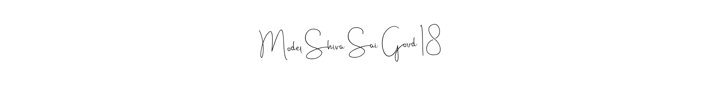 Also we have Model Shiva Sai Goud 18 name is the best signature style. Create professional handwritten signature collection using Andilay-7BmLP autograph style. Model Shiva Sai Goud 18 signature style 4 images and pictures png