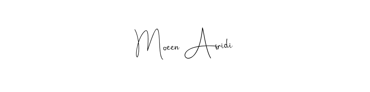 How to make Moeen Afridi name signature. Use Andilay-7BmLP style for creating short signs online. This is the latest handwritten sign. Moeen Afridi signature style 4 images and pictures png