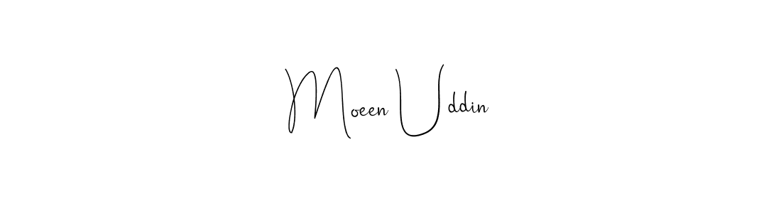 Also we have Moeen Uddin name is the best signature style. Create professional handwritten signature collection using Andilay-7BmLP autograph style. Moeen Uddin signature style 4 images and pictures png