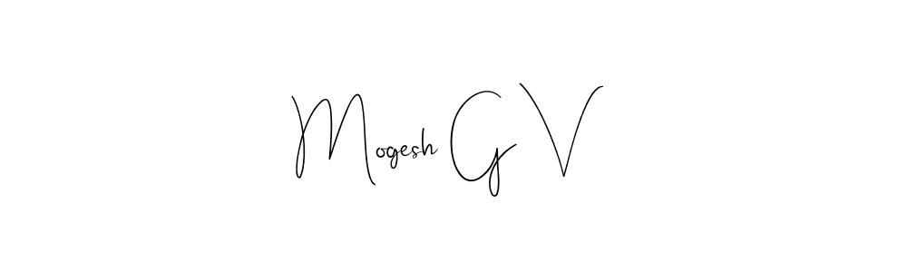 Make a beautiful signature design for name Mogesh G V. Use this online signature maker to create a handwritten signature for free. Mogesh G V signature style 4 images and pictures png