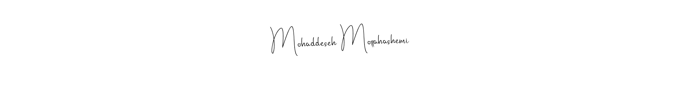 This is the best signature style for the Mohaddeseh Mollahashemi name. Also you like these signature font (Andilay-7BmLP). Mix name signature. Mohaddeseh Mollahashemi signature style 4 images and pictures png