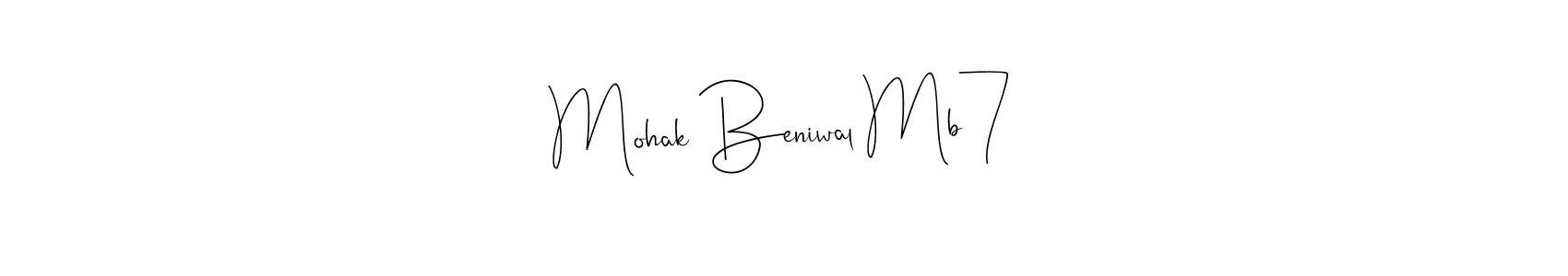You can use this online signature creator to create a handwritten signature for the name Mohak Beniwal Mb7. This is the best online autograph maker. Mohak Beniwal Mb7 signature style 4 images and pictures png