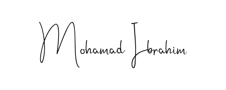 Transform the name Mohamad Ibrahim into a signature masterpiece using Andilay-7BmLP font. Ideal for photographers, artists, and creators looking for watermarks. Mohamad Ibrahim signature style 4 images and pictures png