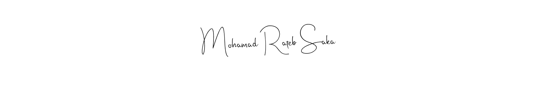 Use a signature maker to create a handwritten signature online. With this signature software, you can design (Andilay-7BmLP) your own signature for name Mohamad Rateb Saka. Mohamad Rateb Saka signature style 4 images and pictures png