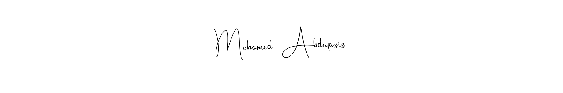 You can use this online signature creator to create a handwritten signature for the name Mohamed  Abdalaziz. This is the best online autograph maker. Mohamed  Abdalaziz signature style 4 images and pictures png