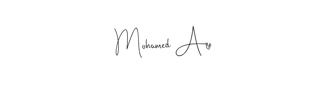 Use a signature maker to create a handwritten signature online. With this signature software, you can design (Andilay-7BmLP) your own signature for name Mohamed Aly. Mohamed Aly signature style 4 images and pictures png