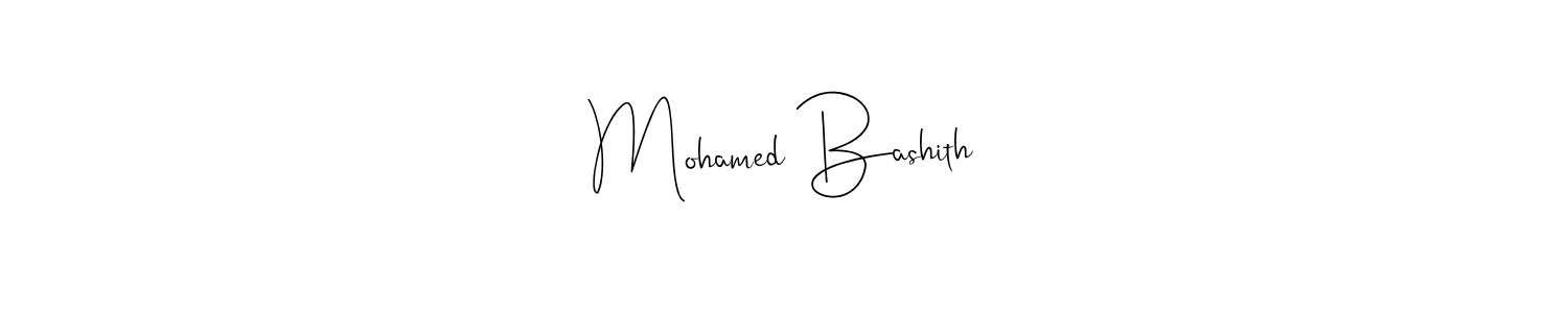 Design your own signature with our free online signature maker. With this signature software, you can create a handwritten (Andilay-7BmLP) signature for name Mohamed Bashith. Mohamed Bashith signature style 4 images and pictures png