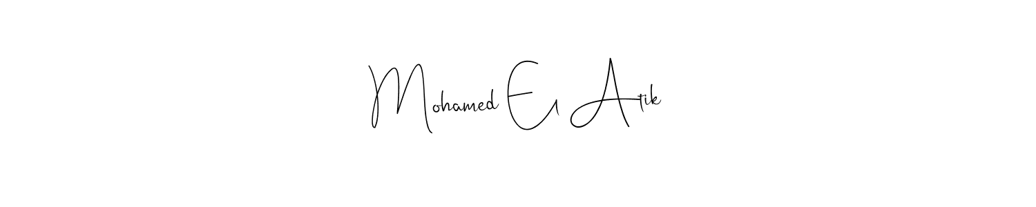 Make a beautiful signature design for name Mohamed El Atik. Use this online signature maker to create a handwritten signature for free. Mohamed El Atik signature style 4 images and pictures png