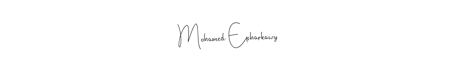 Make a beautiful signature design for name Mohamed Elsharkawy. With this signature (Andilay-7BmLP) style, you can create a handwritten signature for free. Mohamed Elsharkawy signature style 4 images and pictures png