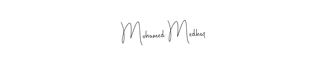 Also we have Mohamed Medhat name is the best signature style. Create professional handwritten signature collection using Andilay-7BmLP autograph style. Mohamed Medhat signature style 4 images and pictures png