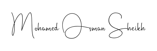 Achieve flawless digital penmanship with Mohamed Osman Sheikh name in Andilay-7BmLP font. The perfect tool for creating online signatures. Mohamed Osman Sheikh signature style 4 images and pictures png
