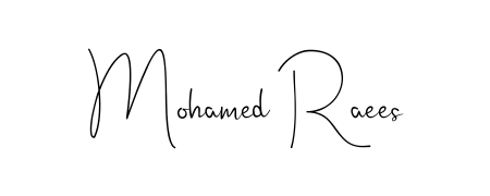 Personalize your online presence with Mohamed Raees signature rendered in elegant Andilay-7BmLP font. Great for website footers and blogs. Mohamed Raees signature style 4 images and pictures png