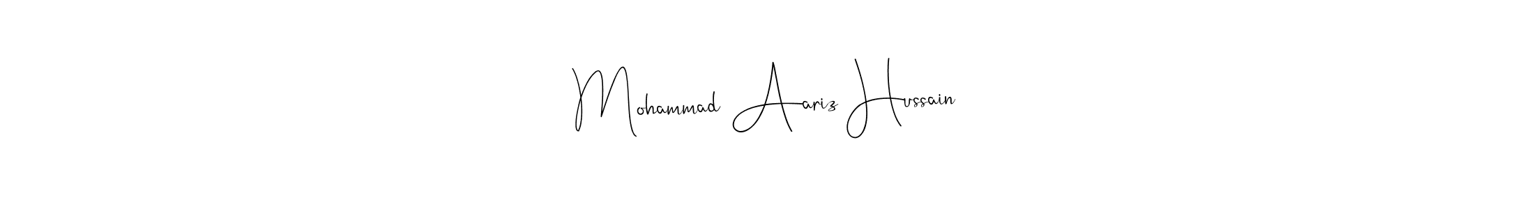 Also You can easily find your signature by using the search form. We will create Mohammad Aariz Hussain name handwritten signature images for you free of cost using Andilay-7BmLP sign style. Mohammad Aariz Hussain signature style 4 images and pictures png
