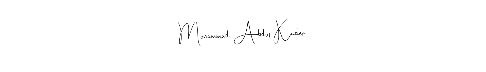 See photos of Mohammad Abdul Kader official signature by Spectra . Check more albums & portfolios. Read reviews & check more about Andilay-7BmLP font. Mohammad Abdul Kader signature style 4 images and pictures png