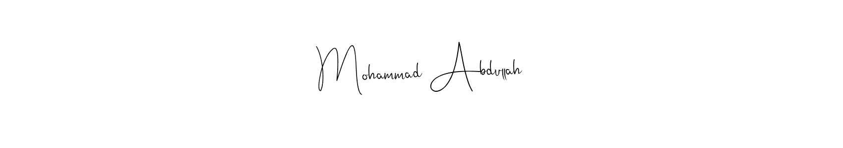 You should practise on your own different ways (Andilay-7BmLP) to write your name (Mohammad Abdullah) in signature. don't let someone else do it for you. Mohammad Abdullah signature style 4 images and pictures png