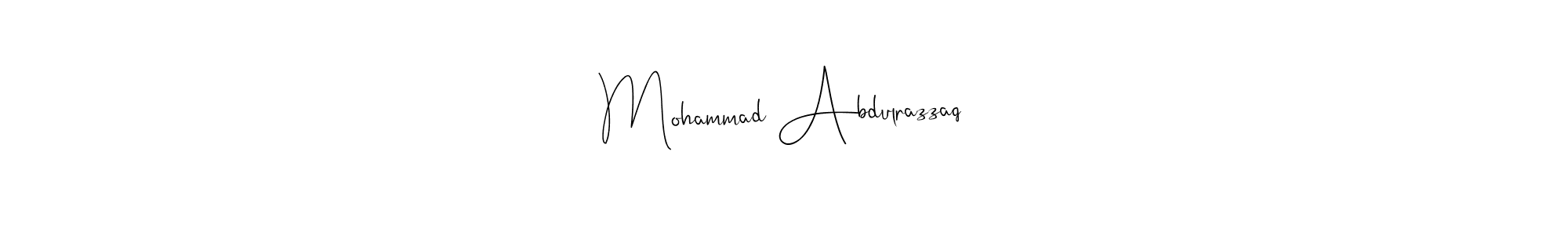 Mohammad Abdulrazzaq stylish signature style. Best Handwritten Sign (Andilay-7BmLP) for my name. Handwritten Signature Collection Ideas for my name Mohammad Abdulrazzaq. Mohammad Abdulrazzaq signature style 4 images and pictures png