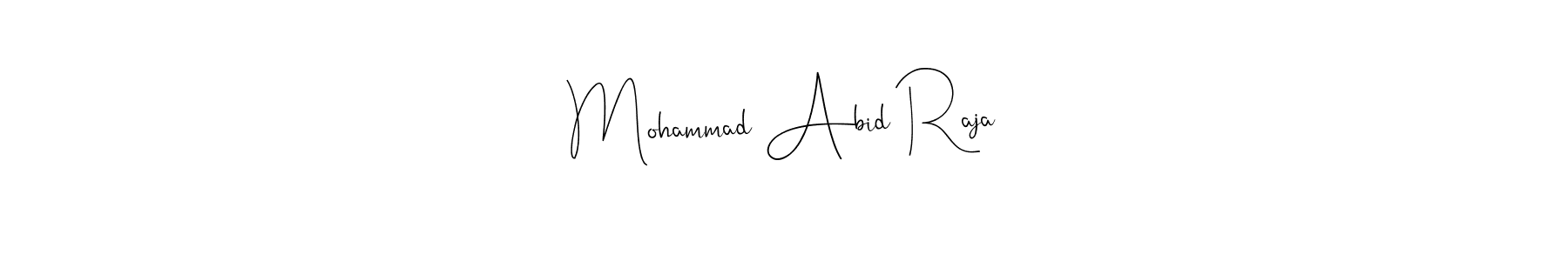 It looks lik you need a new signature style for name Mohammad Abid Raja. Design unique handwritten (Andilay-7BmLP) signature with our free signature maker in just a few clicks. Mohammad Abid Raja signature style 4 images and pictures png