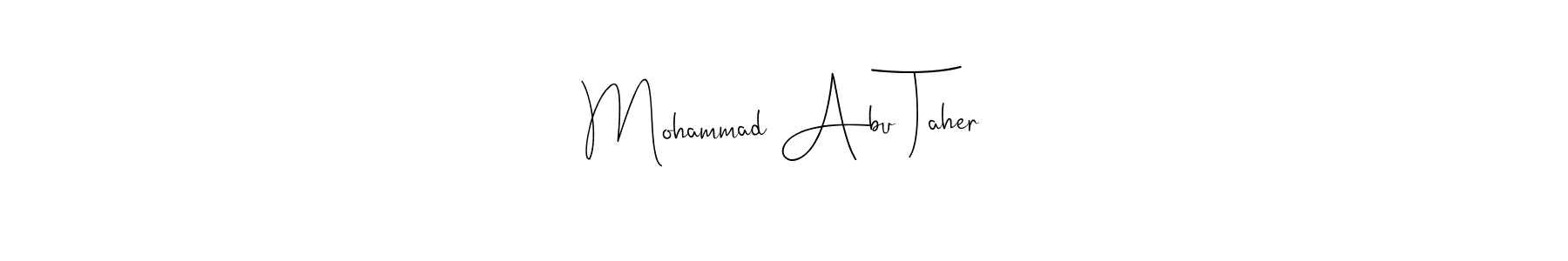 Best and Professional Signature Style for Mohammad Abu Taher. Andilay-7BmLP Best Signature Style Collection. Mohammad Abu Taher signature style 4 images and pictures png