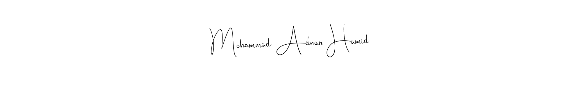 How to Draw Mohammad Adnan Hamid signature style? Andilay-7BmLP is a latest design signature styles for name Mohammad Adnan Hamid. Mohammad Adnan Hamid signature style 4 images and pictures png