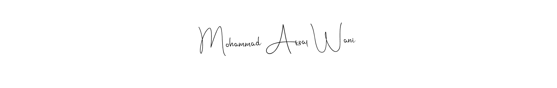 Make a beautiful signature design for name Mohammad Afzal Wani. With this signature (Andilay-7BmLP) style, you can create a handwritten signature for free. Mohammad Afzal Wani signature style 4 images and pictures png