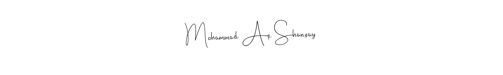 Use a signature maker to create a handwritten signature online. With this signature software, you can design (Andilay-7BmLP) your own signature for name Mohammad Ali Shanzay. Mohammad Ali Shanzay signature style 4 images and pictures png