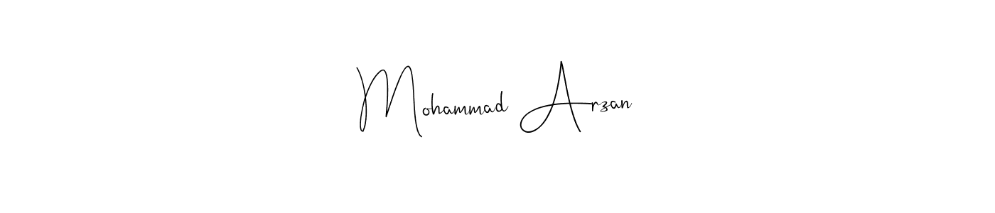 Here are the top 10 professional signature styles for the name Mohammad Arzan. These are the best autograph styles you can use for your name. Mohammad Arzan signature style 4 images and pictures png