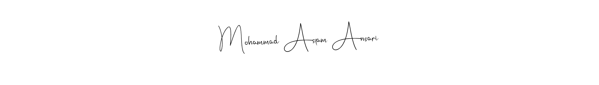 See photos of Mohammad Aslam Ansari official signature by Spectra . Check more albums & portfolios. Read reviews & check more about Andilay-7BmLP font. Mohammad Aslam Ansari signature style 4 images and pictures png