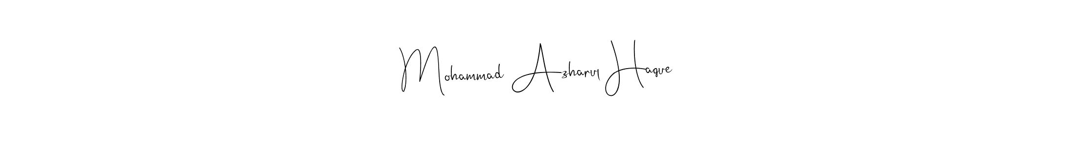 if you are searching for the best signature style for your name Mohammad Azharul Haque. so please give up your signature search. here we have designed multiple signature styles  using Andilay-7BmLP. Mohammad Azharul Haque signature style 4 images and pictures png