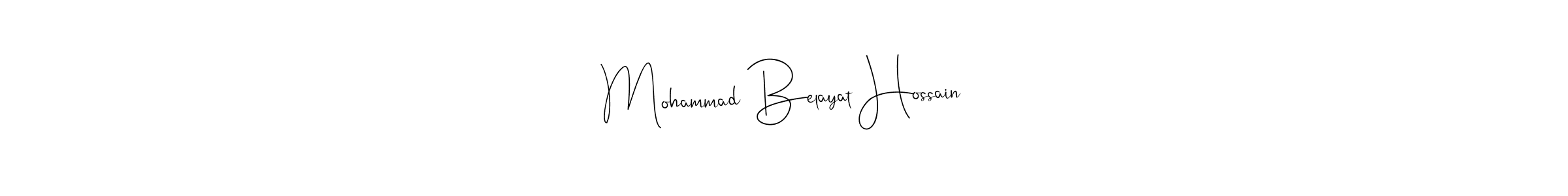 You should practise on your own different ways (Andilay-7BmLP) to write your name (Mohammad Belayat Hossain) in signature. don't let someone else do it for you. Mohammad Belayat Hossain signature style 4 images and pictures png