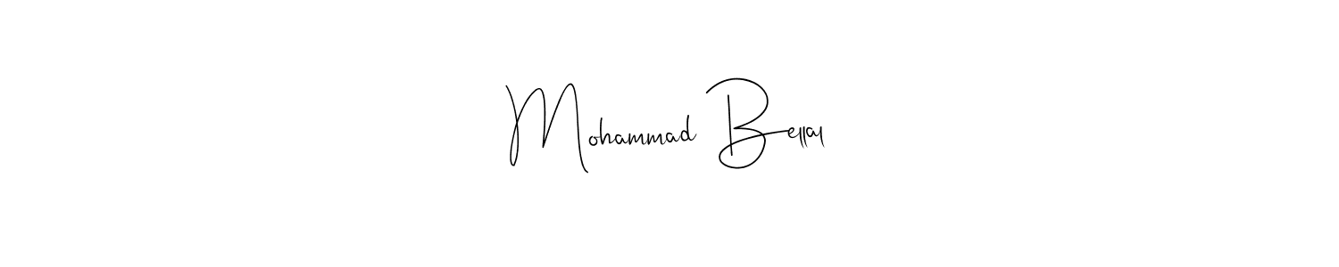 Use a signature maker to create a handwritten signature online. With this signature software, you can design (Andilay-7BmLP) your own signature for name Mohammad Bellal. Mohammad Bellal signature style 4 images and pictures png