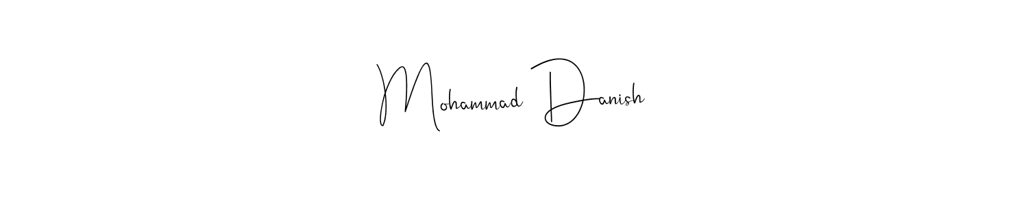 How to make Mohammad Danish name signature. Use Andilay-7BmLP style for creating short signs online. This is the latest handwritten sign. Mohammad Danish signature style 4 images and pictures png