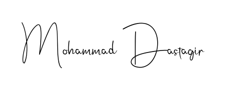 Download transparent PNG signature for name Mohammad Dastagir styled with Andilay-7BmLP font. Ready to paste directly into PDF and Word agreements. Mohammad Dastagir signature style 4 images and pictures png