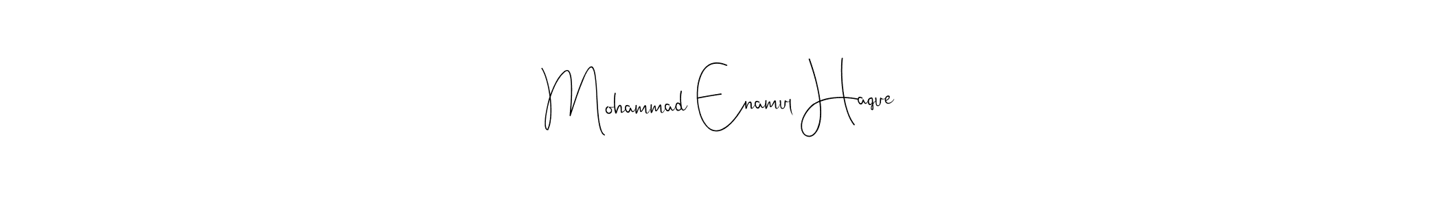 Andilay-7BmLP is a professional signature style that is perfect for those who want to add a touch of class to their signature. It is also a great choice for those who want to make their signature more unique. Get Mohammad Enamul Haque name to fancy signature for free. Mohammad Enamul Haque signature style 4 images and pictures png