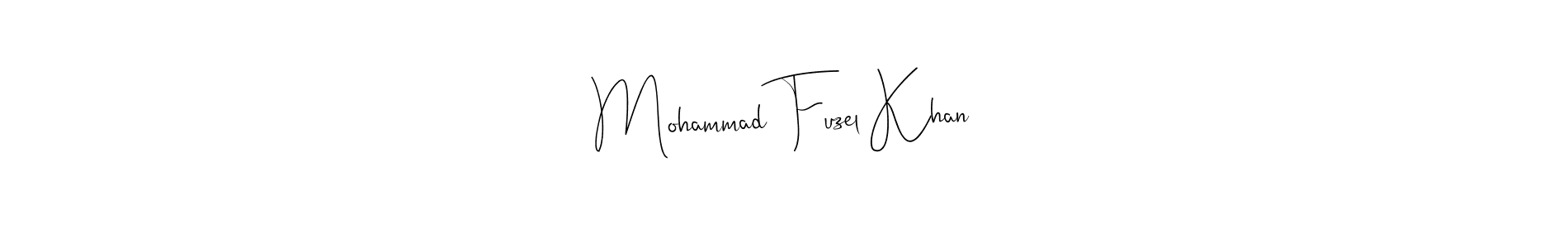 You should practise on your own different ways (Andilay-7BmLP) to write your name (Mohammad Fuzel Khan) in signature. don't let someone else do it for you. Mohammad Fuzel Khan signature style 4 images and pictures png