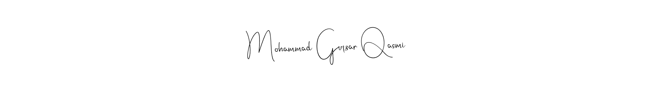 This is the best signature style for the Mohammad Gulzar Qasmi name. Also you like these signature font (Andilay-7BmLP). Mix name signature. Mohammad Gulzar Qasmi signature style 4 images and pictures png