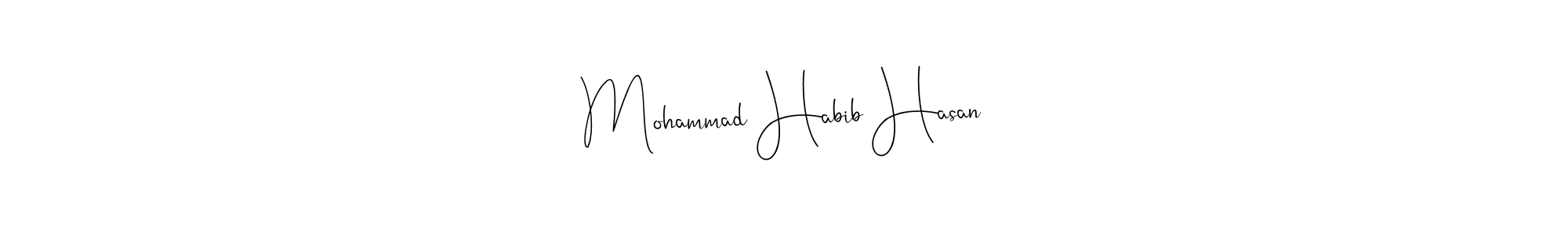 Also You can easily find your signature by using the search form. We will create Mohammad Habib Hasan name handwritten signature images for you free of cost using Andilay-7BmLP sign style. Mohammad Habib Hasan signature style 4 images and pictures png