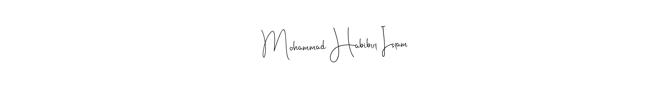 Similarly Andilay-7BmLP is the best handwritten signature design. Signature creator online .You can use it as an online autograph creator for name Mohammad Habibul Islam. Mohammad Habibul Islam signature style 4 images and pictures png