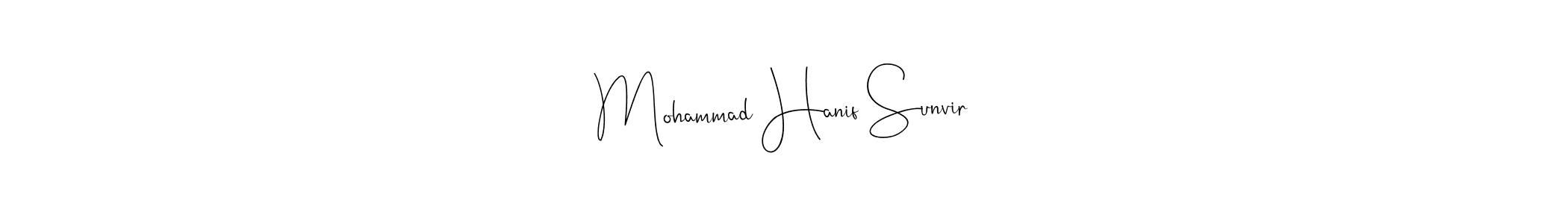 Here are the top 10 professional signature styles for the name Mohammad Hanif Sunvir. These are the best autograph styles you can use for your name. Mohammad Hanif Sunvir signature style 4 images and pictures png
