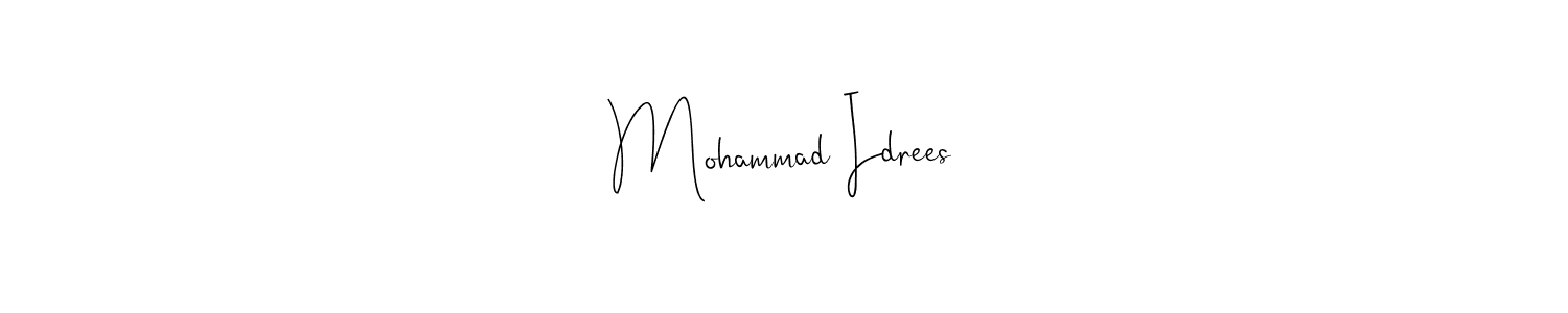 It looks lik you need a new signature style for name Mohammad Idrees. Design unique handwritten (Andilay-7BmLP) signature with our free signature maker in just a few clicks. Mohammad Idrees signature style 4 images and pictures png