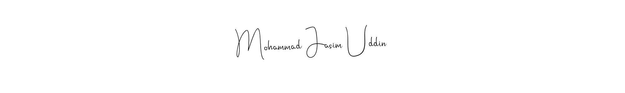 How to make Mohammad Jasim Uddin name signature. Use Andilay-7BmLP style for creating short signs online. This is the latest handwritten sign. Mohammad Jasim Uddin signature style 4 images and pictures png