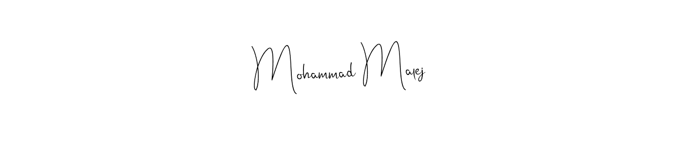 How to make Mohammad Malej signature? Andilay-7BmLP is a professional autograph style. Create handwritten signature for Mohammad Malej name. Mohammad Malej signature style 4 images and pictures png