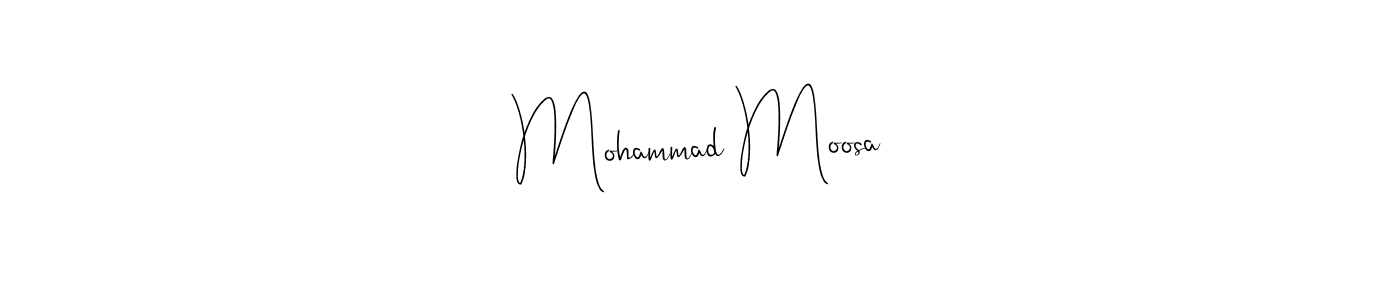 It looks lik you need a new signature style for name Mohammad Moosa. Design unique handwritten (Andilay-7BmLP) signature with our free signature maker in just a few clicks. Mohammad Moosa signature style 4 images and pictures png