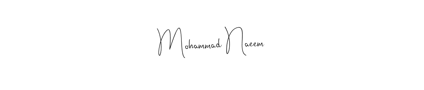 You should practise on your own different ways (Andilay-7BmLP) to write your name (Mohammad Naeem) in signature. don't let someone else do it for you. Mohammad Naeem signature style 4 images and pictures png