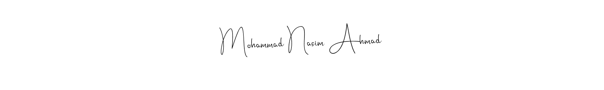 Similarly Andilay-7BmLP is the best handwritten signature design. Signature creator online .You can use it as an online autograph creator for name Mohammad Nasim Ahmad. Mohammad Nasim Ahmad signature style 4 images and pictures png