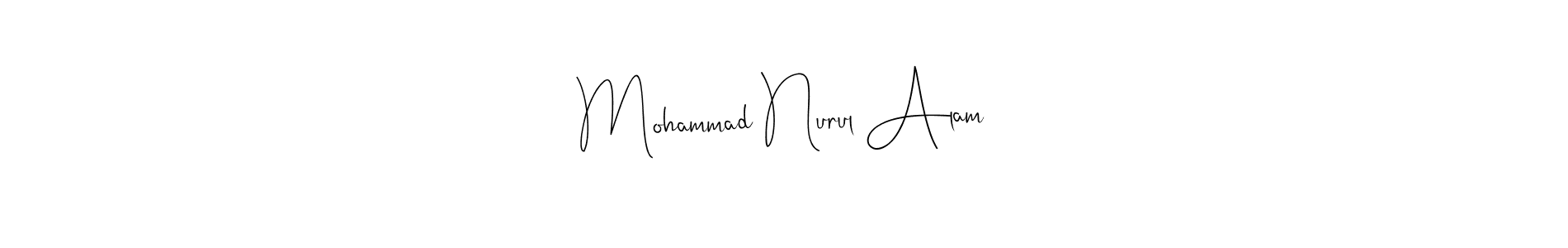 Design your own signature with our free online signature maker. With this signature software, you can create a handwritten (Andilay-7BmLP) signature for name Mohammad Nurul Alam. Mohammad Nurul Alam signature style 4 images and pictures png