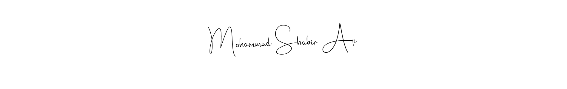 You should practise on your own different ways (Andilay-7BmLP) to write your name (Mohammad Shabir Ali) in signature. don't let someone else do it for you. Mohammad Shabir Ali signature style 4 images and pictures png