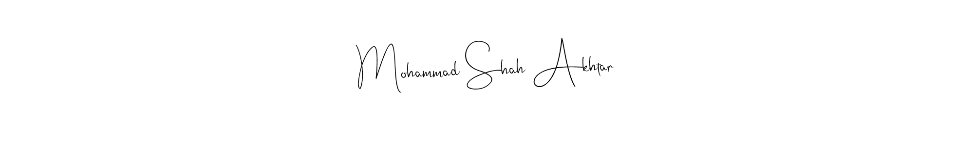 Use a signature maker to create a handwritten signature online. With this signature software, you can design (Andilay-7BmLP) your own signature for name Mohammad Shah Akhtar. Mohammad Shah Akhtar signature style 4 images and pictures png