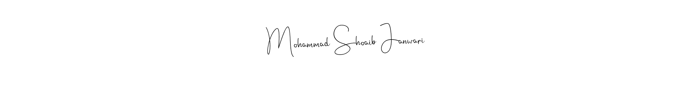 Make a beautiful signature design for name Mohammad Shoaib Janwari. With this signature (Andilay-7BmLP) style, you can create a handwritten signature for free. Mohammad Shoaib Janwari signature style 4 images and pictures png